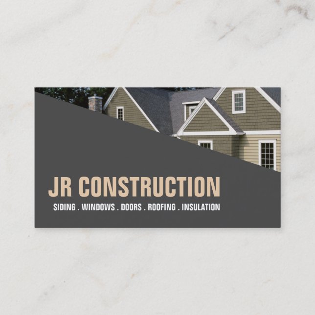 SIDING  WINDOWS  DOORS  ROOFING  INSULATION BUSINESS CARD (Front)