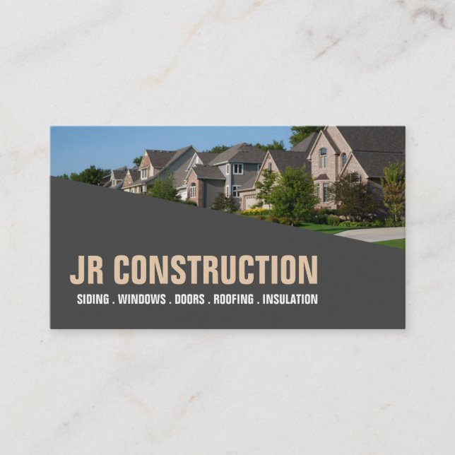 SIDING  WINDOWS  DOORS  ROOFING  INSULATION BUSINESS CARD (Front)