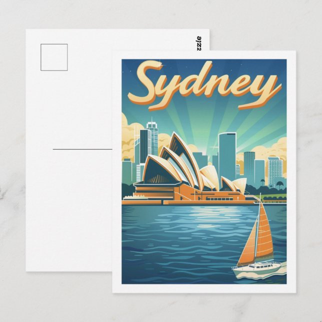 Sidney Australia Famous Travel Place Postcard (Front/Back)