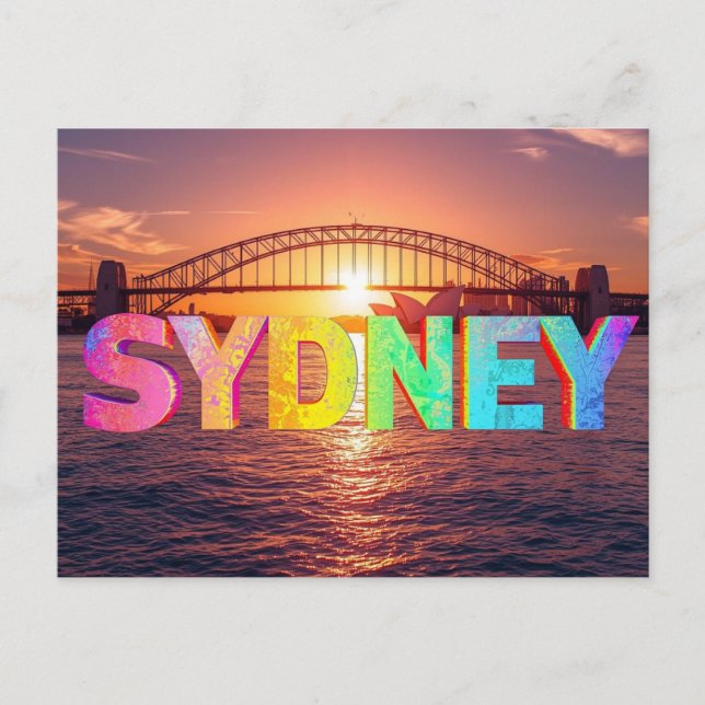 Sidney australia postcard (Front)
