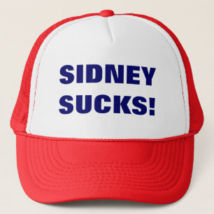 SIDNEY SUCKS! TRUCKER HAT