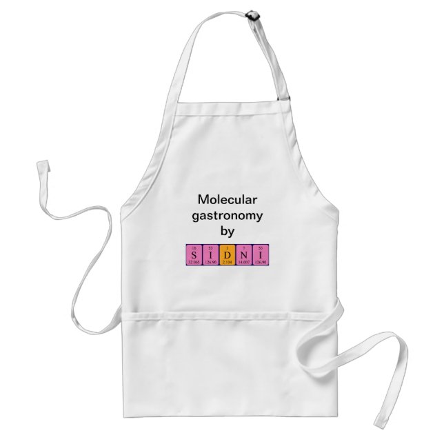 Sidni periodic table name apron (Front)