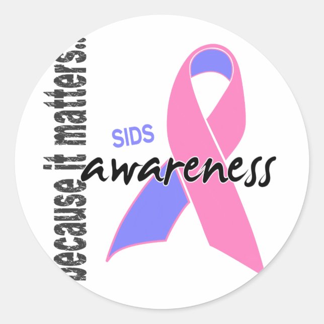 SIDS Awareness Classic Round Sticker (Front)