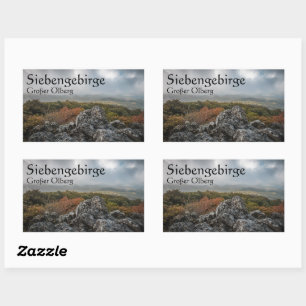 Siebengebirge Souvenir Rectangular Sticker