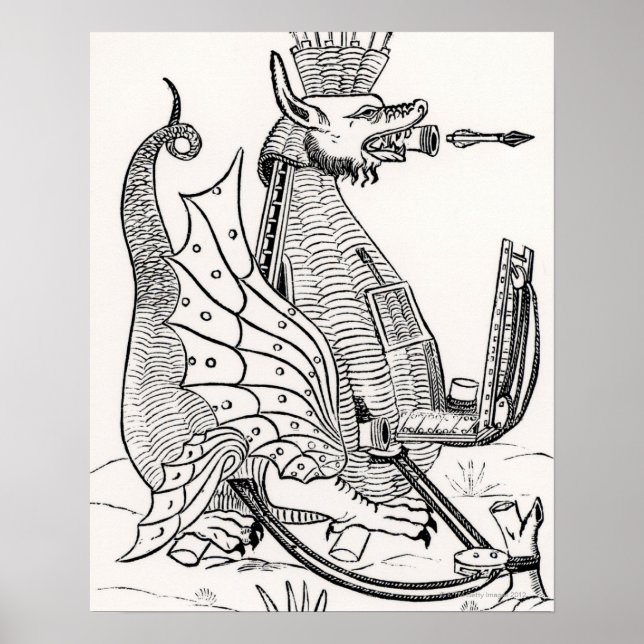 Siege engine in shape of a dragon poster (Front)