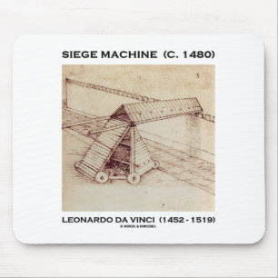 Siege Machine (C. 1480) Leonardo da Vinci Mouse Mat