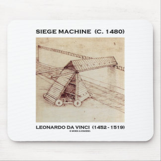 Siege Machine (C. 1480) Leonardo da Vinci Mouse Mat