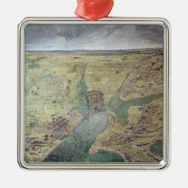 Siege of La Rochelle Metal Tree Decoration (Front)