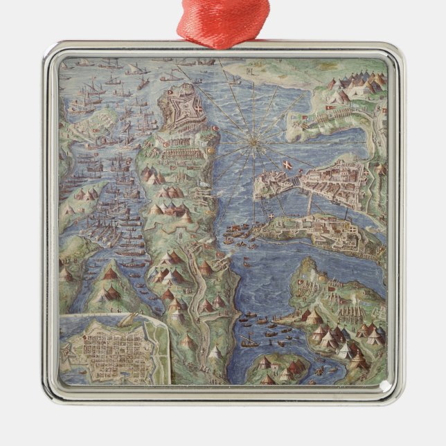 Siege of Malta Metal Tree Decoration (Front)