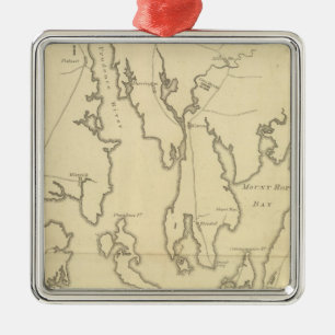 Siege of Newport, Rhode Island Metal Tree Decoration