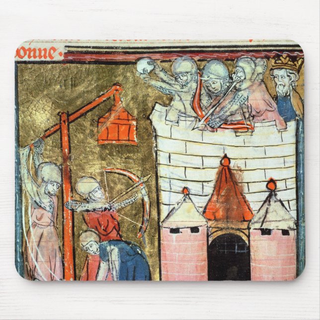 Siege of the Chateau de Chinon Mouse Mat (Front)