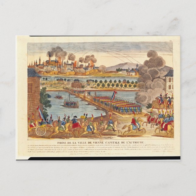 Siege of Vienna, 10th May 1809 Postcard (Front)