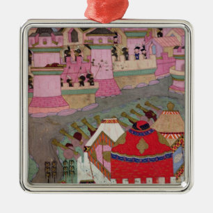 Siege of Vienna by Suleyman I  the Magnificent Metal Tree Decoration