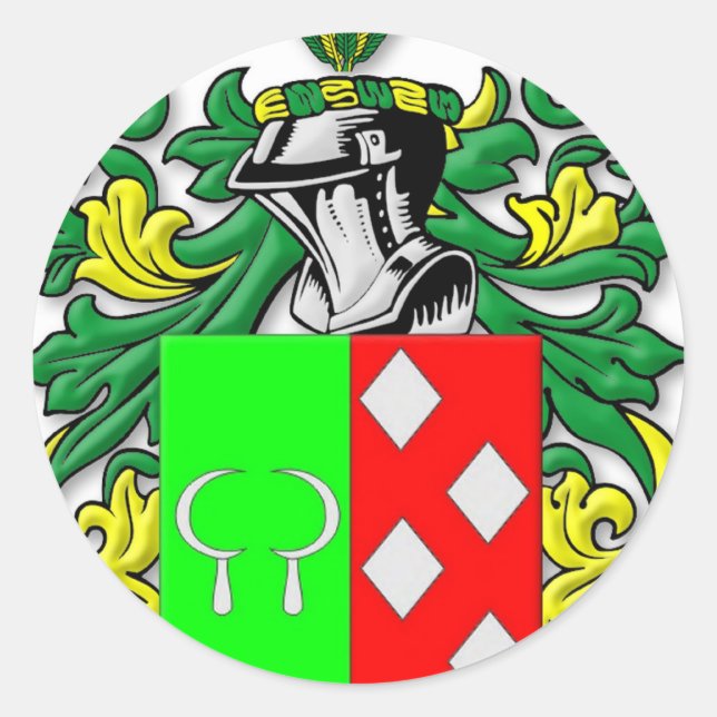 Siegel Coat of Arms Classic Round Sticker (Front)