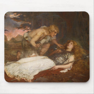 Siegfried and Brunhilde by Charles Ernest Butler Mouse Mat