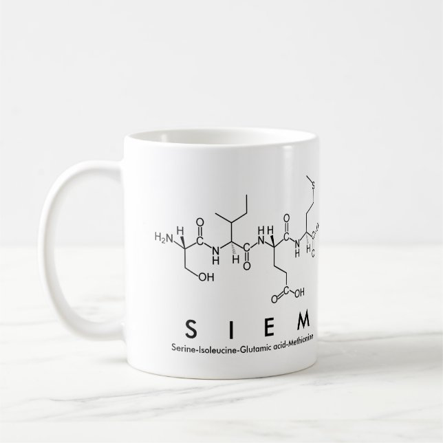 Siem peptide name mug (Left)