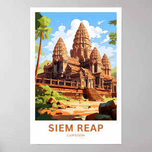 Siem Reap Cambodia Travel Print
