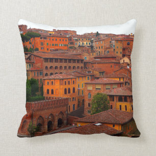 Siena Cityscape Tuscany Italy Cushion