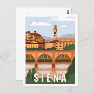 Siena Italy Famous Travel Place Postcard