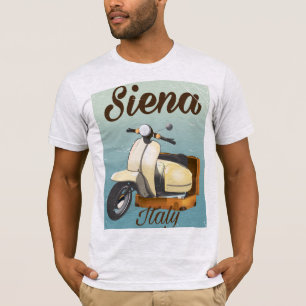 Siena Italy Scooter vacation poster T-Shirt