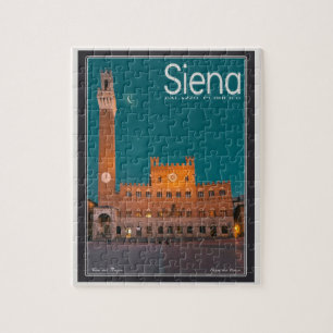 Siena - Palazzo Pubblico Night Jigsaw Puzzle