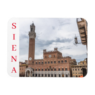 Siena Palazzo Pubblico view fridge magnet