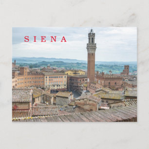 Siena Piazza del Campo view postcard