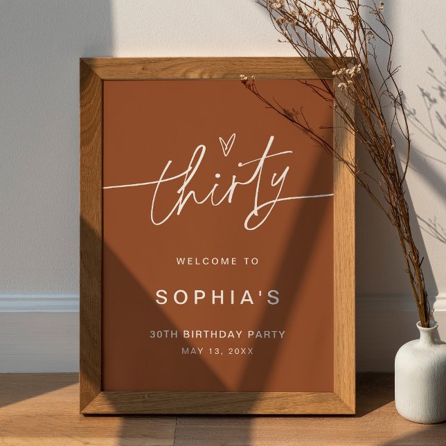 SIENNA 30th Birthday Party Welcome Sign (Creator Uploaded)