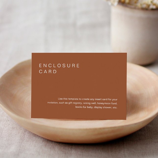 SIENNA Bohemian Enclosure Card Invitation Insert (Creator Uploaded)