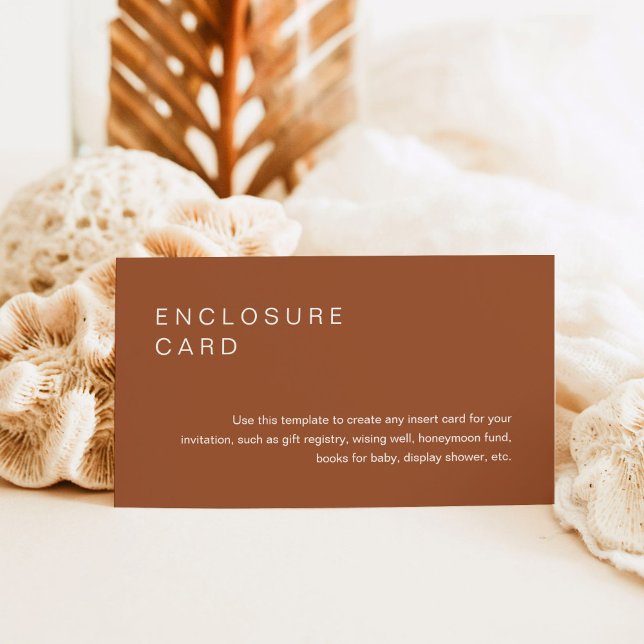 SIENNA Bohemian Enclosure Card Invitation Insert (Creator Uploaded)