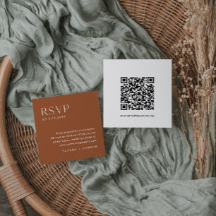 SIENNA Bohemian RSVP Card, QR Code Insert