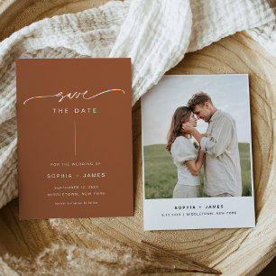 SIENNA Bohemian Wedding Save the Date Card