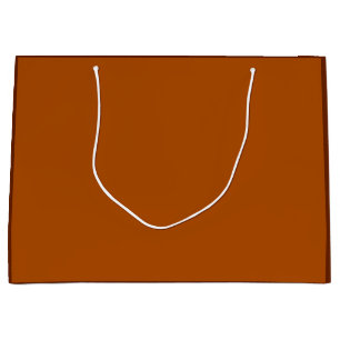 Sienna Brown background ready to customise Large Gift Bag