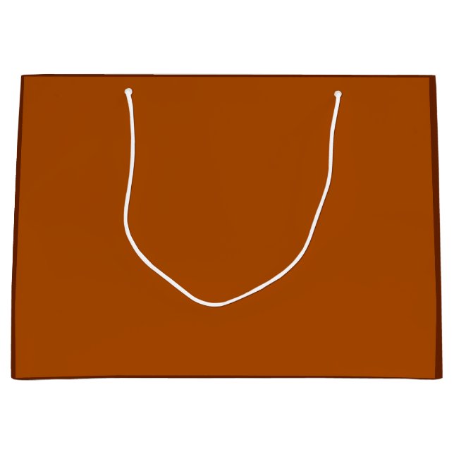 Sienna Brown background ready to customise Large Gift Bag (Front)