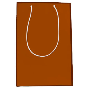 Sienna Brown background ready to customise Medium Gift Bag