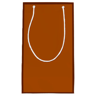 Sienna Brown background ready to customise Small Gift Bag