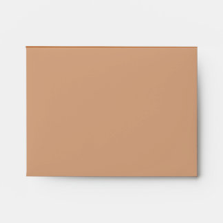 Sienna brown colour decor ready to customise envelopes