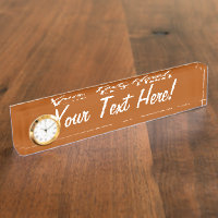Sienna brown colour decor ready to customise