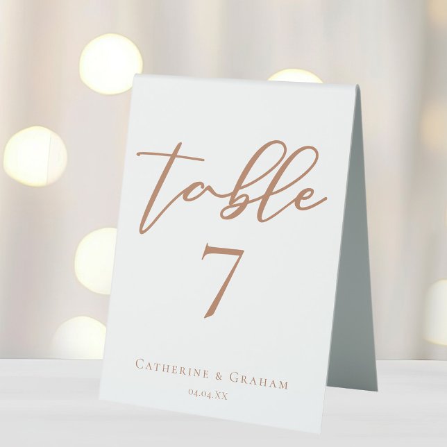 Sienna Brown Script Minimalist Custom Wedding (Creator Uploaded)
