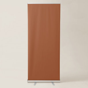 Sienna colour retractable banner