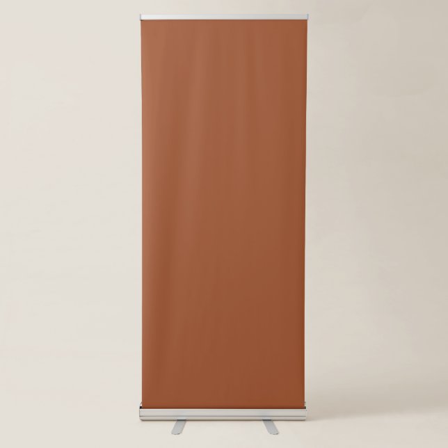Sienna colour  retractable banner (Front)