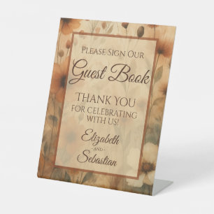 Sienna Floral Please Sign Our Guestbook Sign