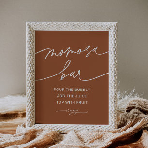 SIENNA Momosa Bar Baby Shower Sign