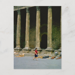 Sienna, Roman Basilica Pottery sellers Postcard