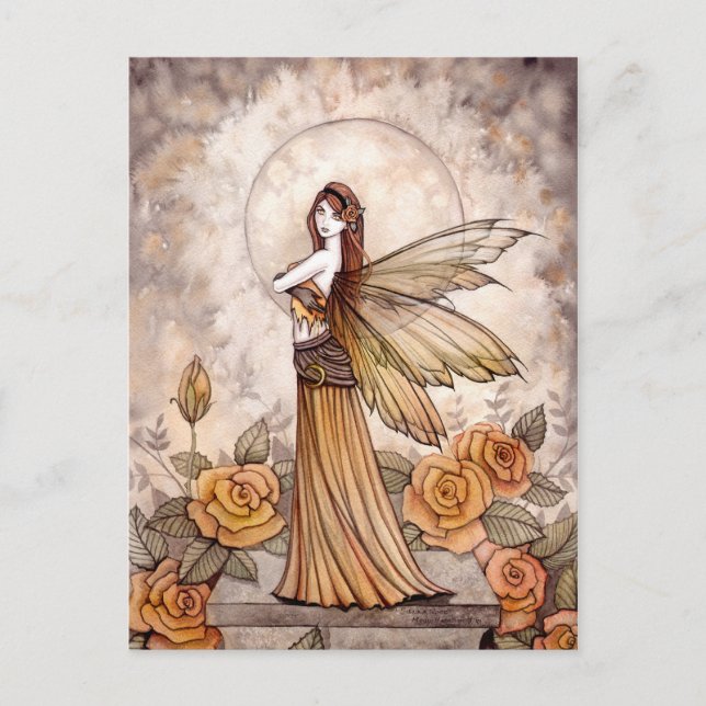 Sienna Rose Fairy Postcard (Front)