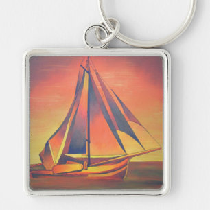 Sienna Sails at Sunset Key Ring