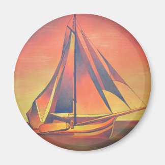 Sienna Sails at Sunset Magnet
