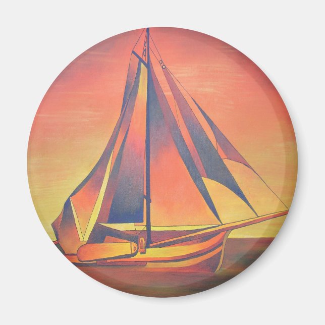 Sienna Sails at Sunset Magnet (Front)