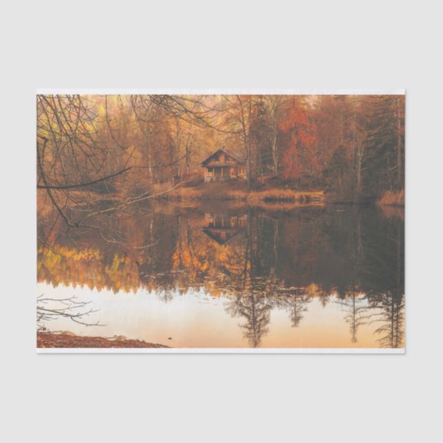 Sienna Saturated Forest Tissue Paper (Front)