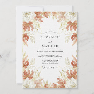 Sienna Serene Harvest Wedding Invitation